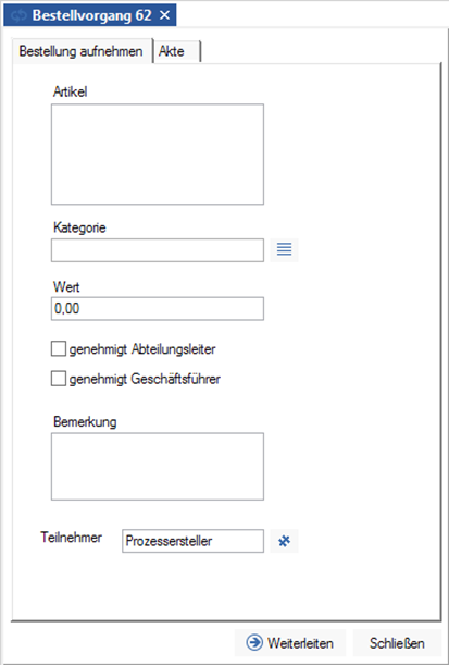 Workflow - Workflowmaske